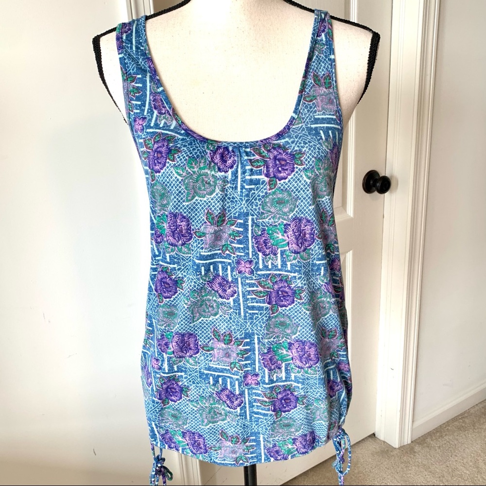 FREE PEOPLE Embroidered Floral Appliqué Tank—SZ. S